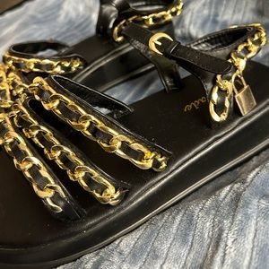 NEW platform Chain Sandals